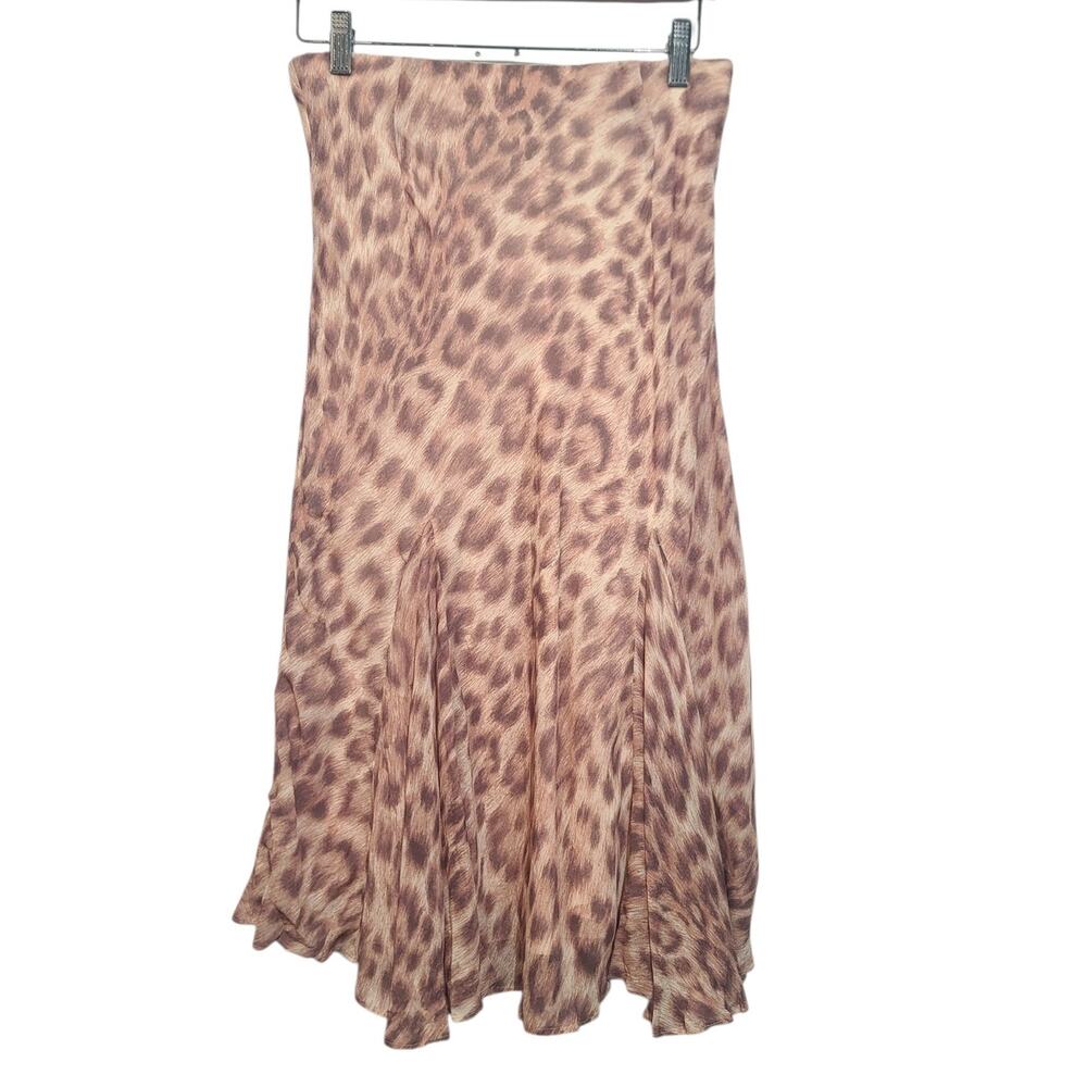 J. Crew Gwyneth Flounce-Hem Skirt Leopard Print Midi CM779 Small NWT - Picture 2 of 4